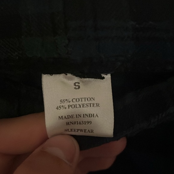 Men’s pajama pants size, small blue, and green - Picture 4 of 4